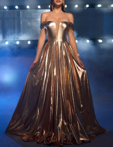 Rochie de ocazie Shein, bronz