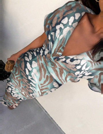 Rochie midi Shein, mix culori