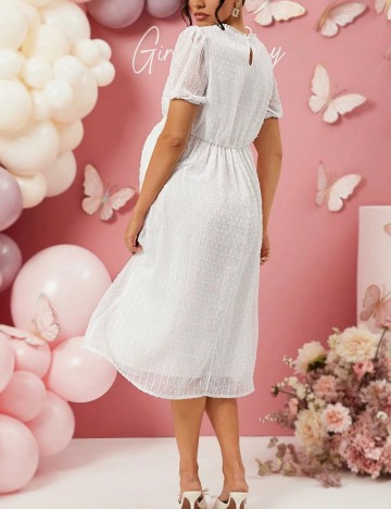 Rochie midi Shein, alb