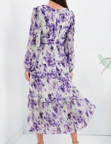 Rochie midi Shein, mix culori