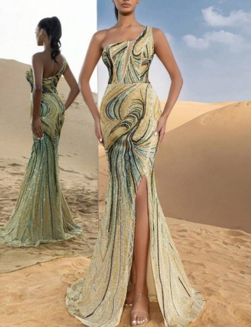 Rochie de ocazie Shein, mix culori