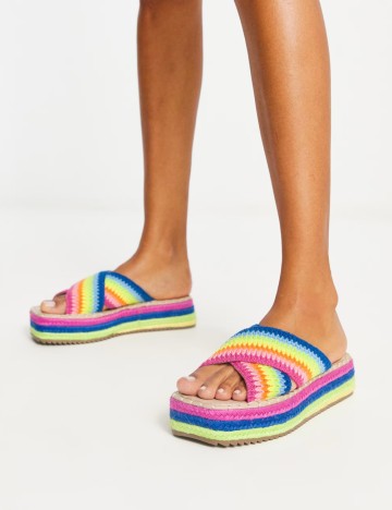 Saboți ASOS, mix culori