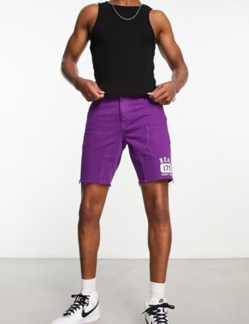 Pantaloni scurți de blugi ASOS, maro