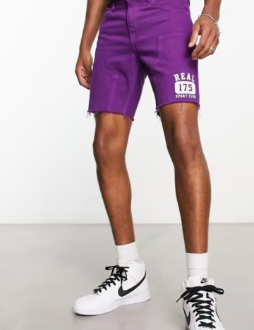 Pantaloni scurți de blugi ASOS, maro