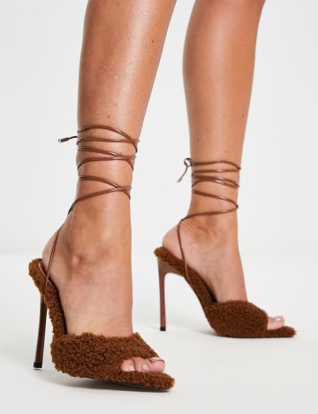Sandale Cu Toc ASOS, maro