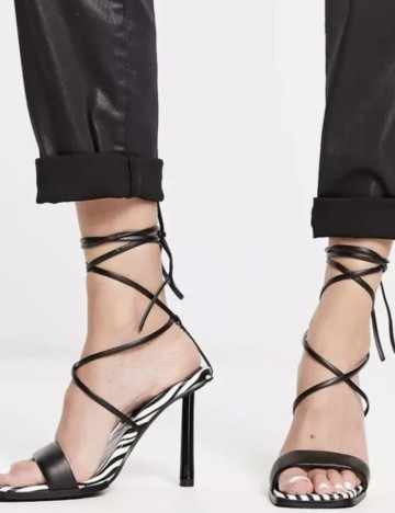 Sandale Cu Toc London Rebel, negru