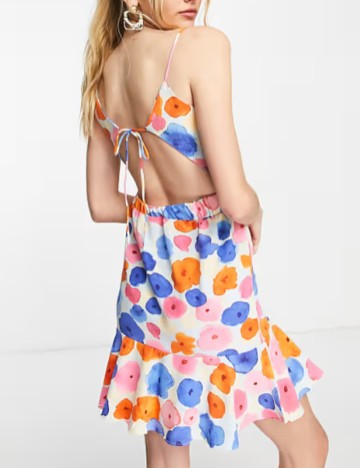 Rochie mini Vila, mix culori