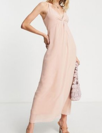 Rochie maxi Vila, roz