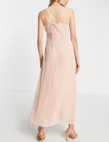 Rochie maxi Vila, roz