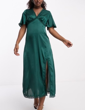 Rochie maxi Influence, verde