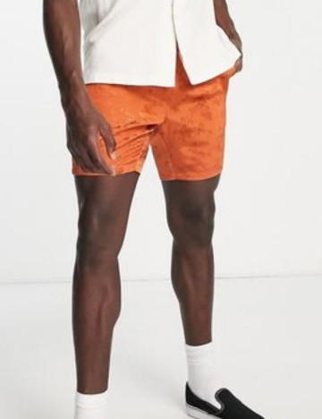 Pantaloni scurți ASOS, cărămiziu
