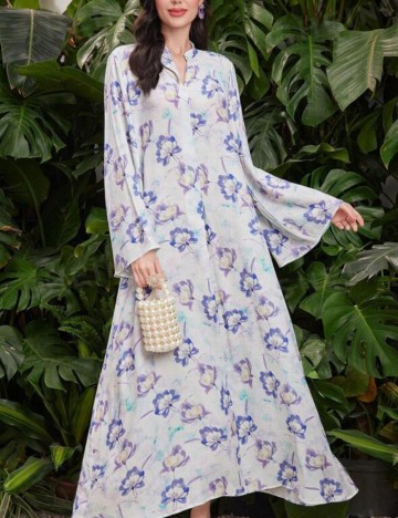Rochie maxi Shein, mix culori