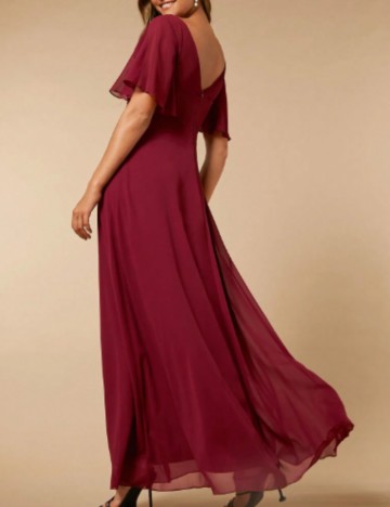 Rochie de ocazie Shein, vișiniu