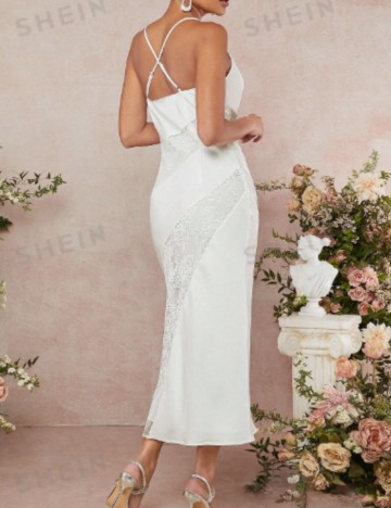 Rochie de ocazie Shein, alb