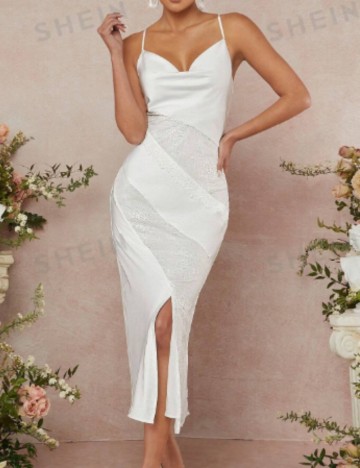 Rochie de ocazie Shein, alb