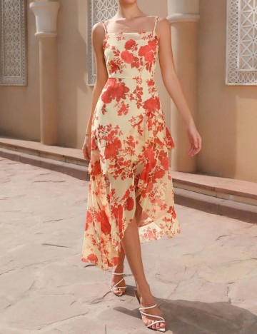 Rochie midi Shein, mix culori