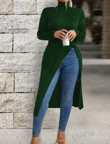 Bluză Shein Curve+, verde