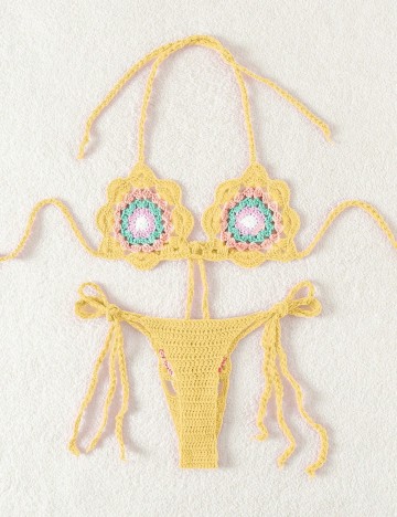 Costum de baie Shein, mix culori