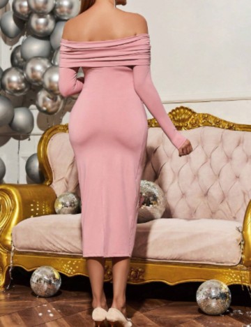 Rochie midi Shein, roz