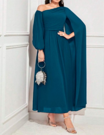 Rochie maxi Shein Curve+, albastru