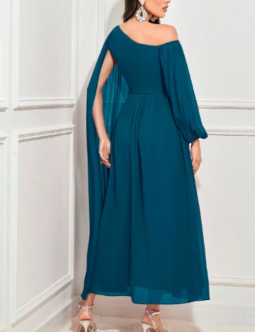 Rochie maxi Shein Curve+, albastru