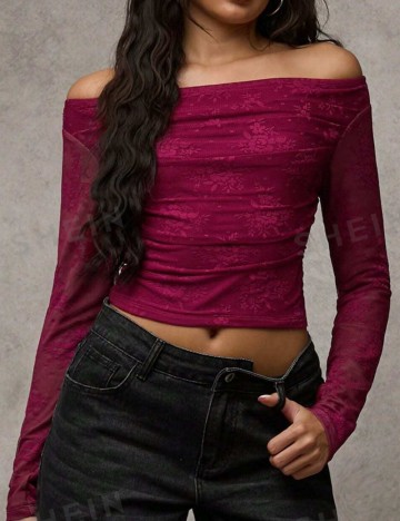 Bluză Shein, vișiniu