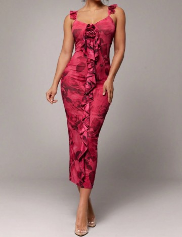 Rochie midi Shein, roz