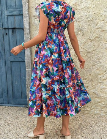 Rochie midi Shein, mix culori