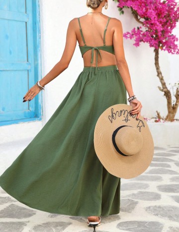 Rochie maxi Shein, verde