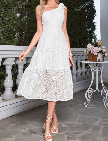 Rochie midi Shein, alb