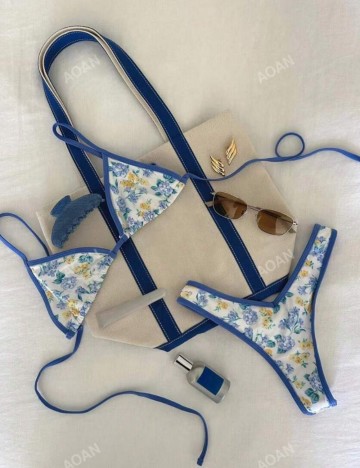 Costum de baie Shein, mix culori