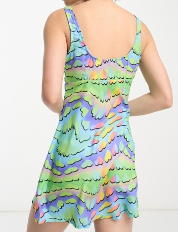 Rochie mini Collusion, mix culori