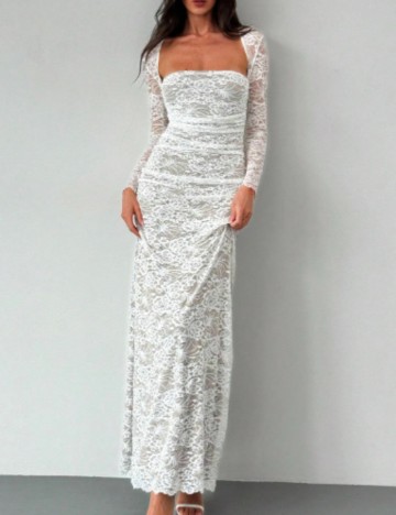 Rochie maxi Shein, alb