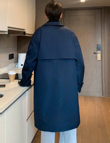 Trench MANFINITY by Shein, bleumarin