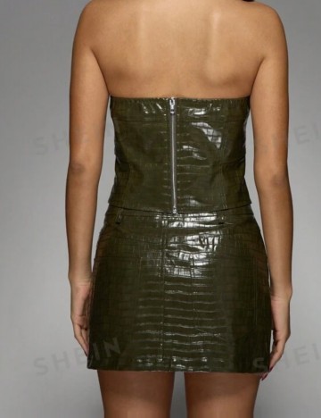 Fustă mini Missguided by Shein, kaki