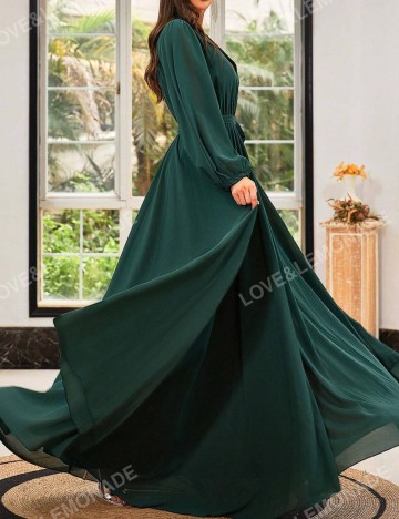 Rochie maxi Shein, verde