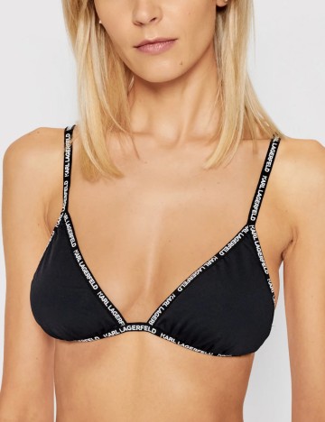 Sutien de baie Karl Lagerfeld, negru