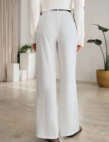 Pantaloni Shein, alb