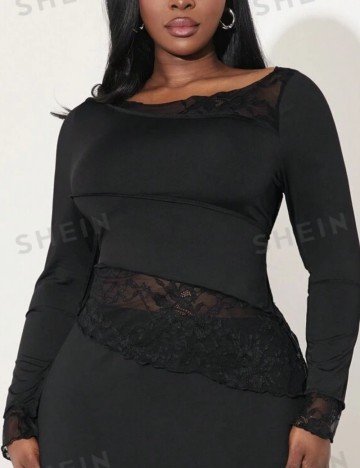 Bluză Shein Curve+, negru