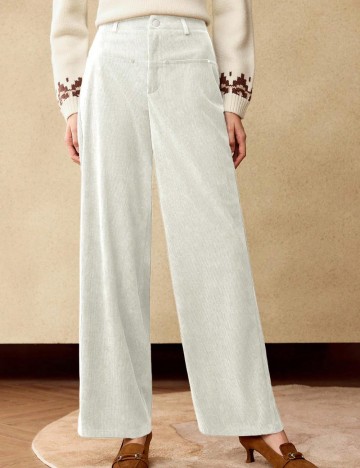 Pantaloni Shein, crem