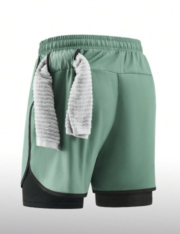 Pantaloni scurți Shein, verde