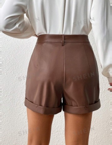 Pantaloni scurți Shein, maro