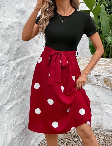 Rochie midi Shein, mix culori