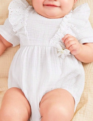 Body baby Shein, alb