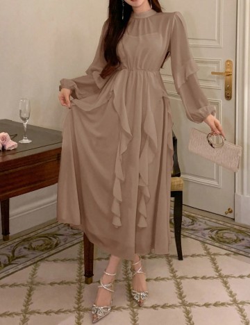 Rochie maxi Shein, bej