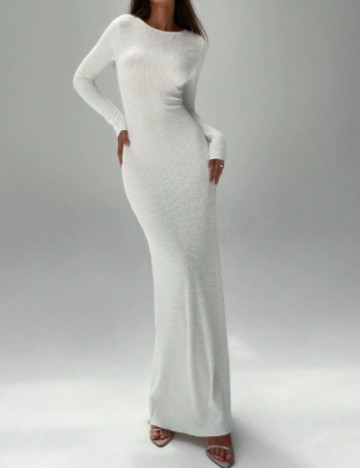 Rochie maxi Shein, alb