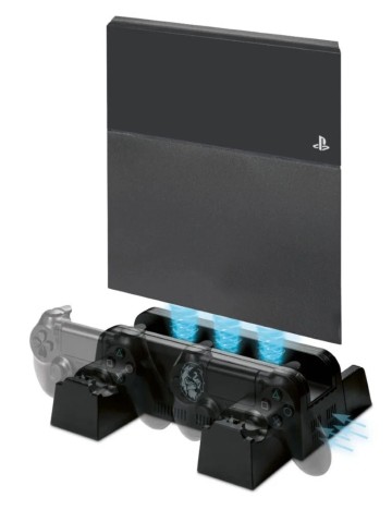 Statie de incarcare si racire Playstation 4 SILVER CREST, negru