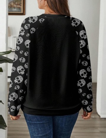 Bluză Casual Shein Curve+, negru