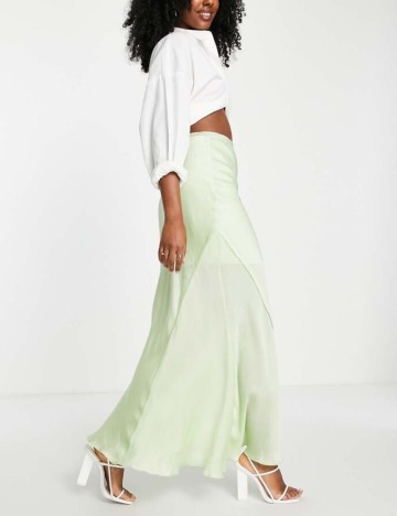 Fustă maxi ASOS, verde