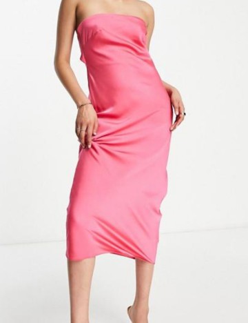 Rochie midi ASOS, roz